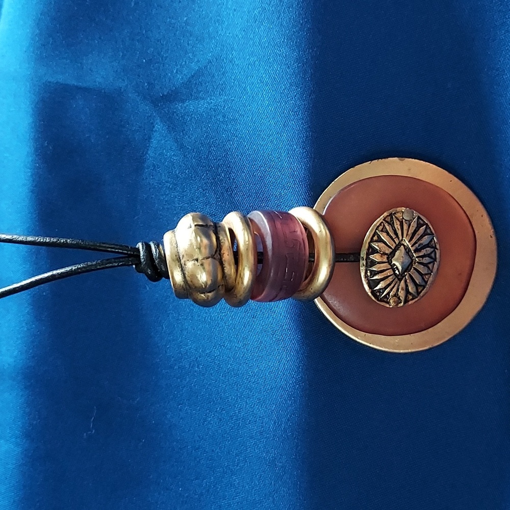 Mixed media necklace